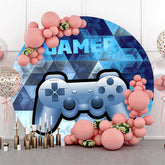 Marine Blau Runden Spieler 4 Leben Glücklich Bitday Party Hintergrund